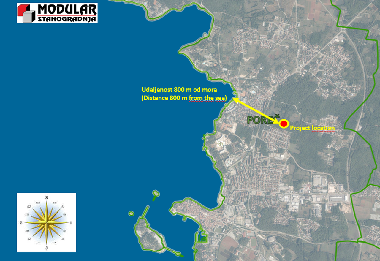 FIRST ANNOUNCEMENT! Elite modern one- and two-bedroom apartments in Poreč (800m from the sea) in Finida Sjever will soon be on sale!